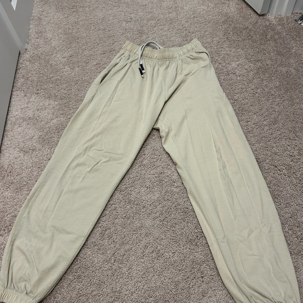 YoungLA Cream Jogger Pants